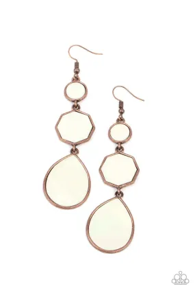 Paparazzi Progressively Posh - Copper Earrings