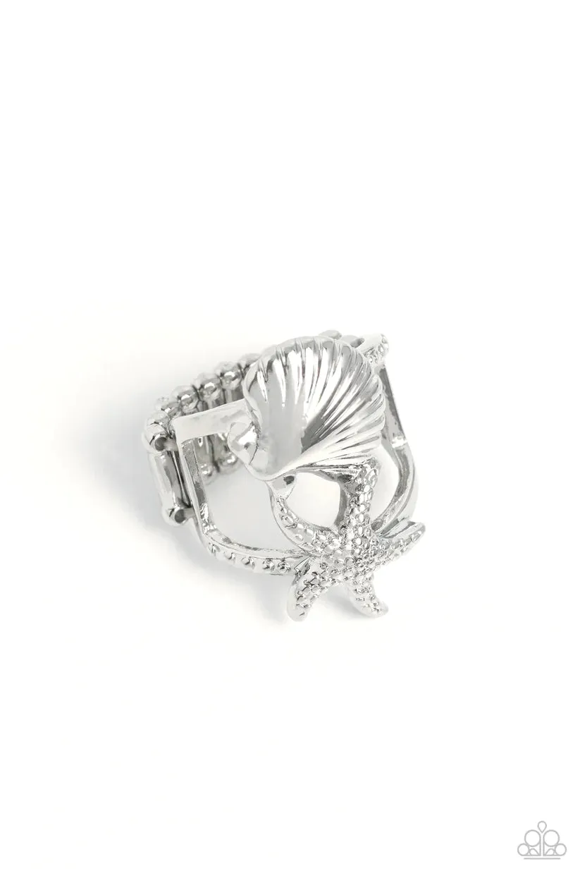 Paparazzi Seashell Showcase Silver Ring