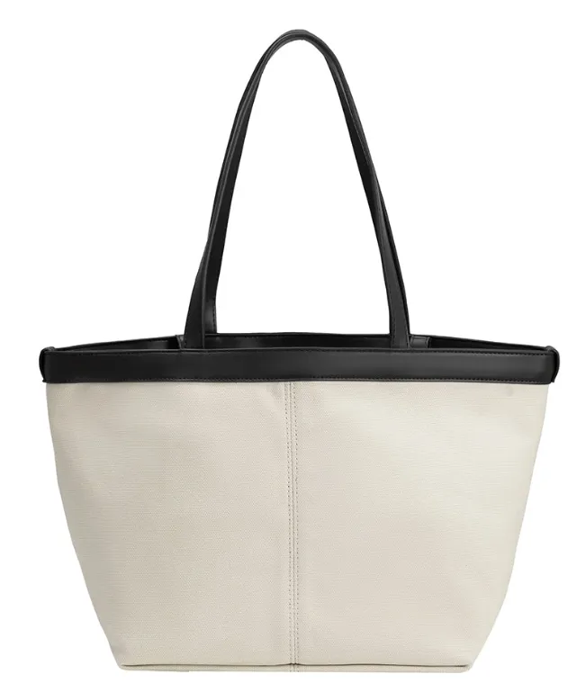 Priscilla Canvas Tote Bag - Black