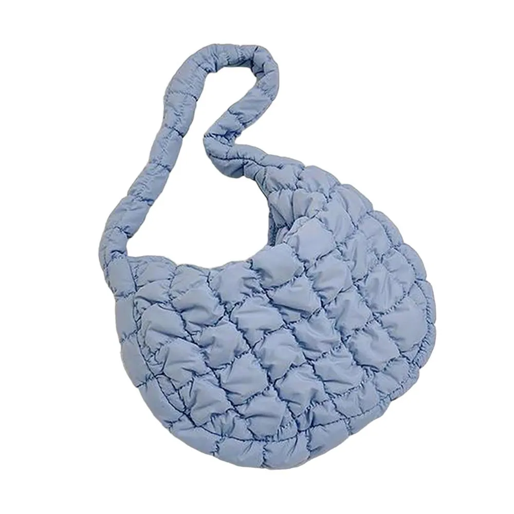 Quilted Puffer Tote Shoulder Bag