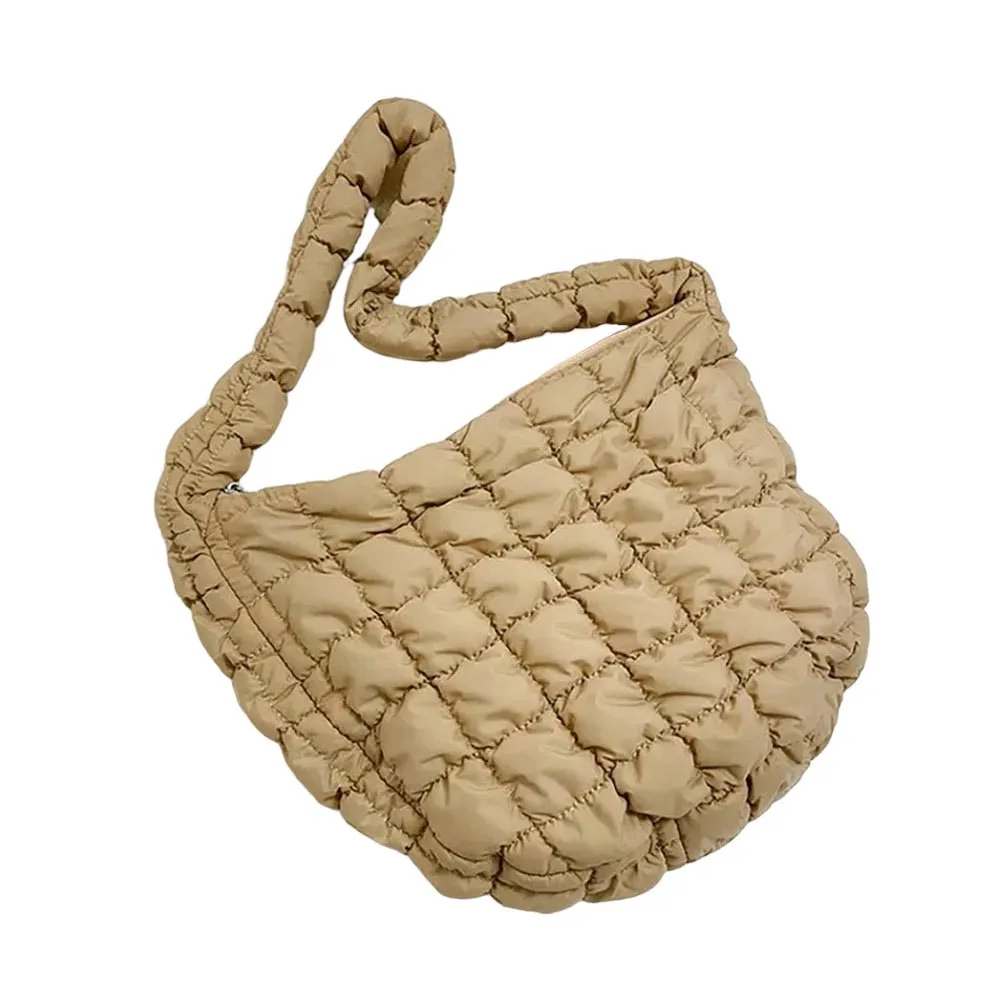 Quilted Puffer Tote Shoulder Bag