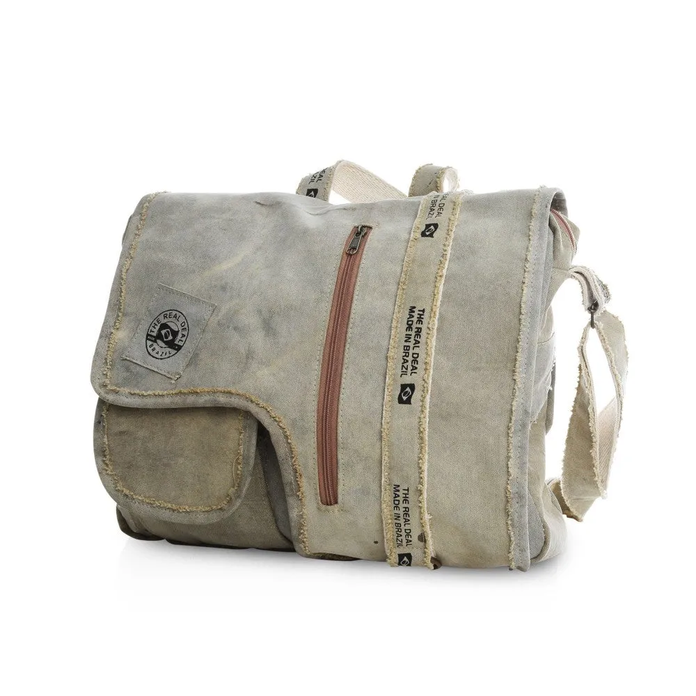 Recycled Tarp Messenger Bag