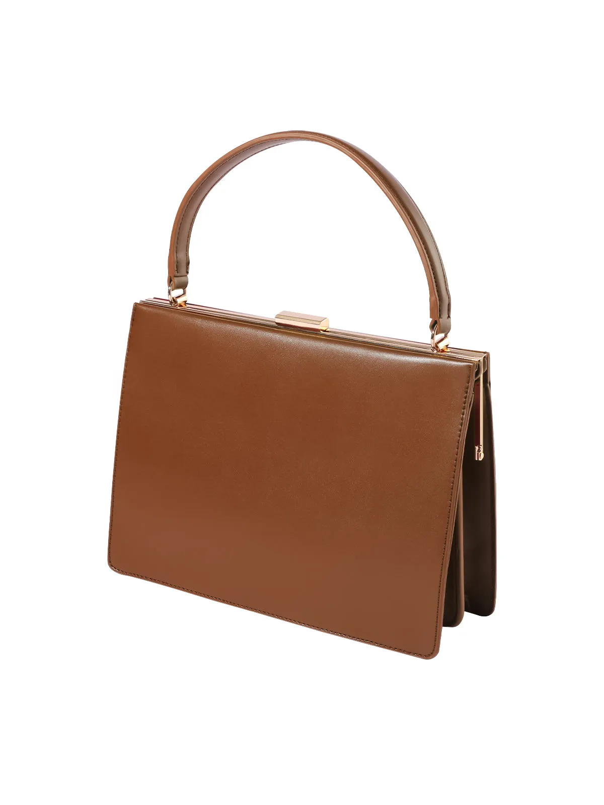 Retro Solid Ladies Square Handbag