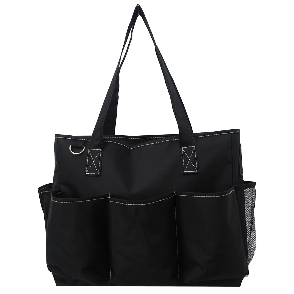 SALE! Solid Color Black NGIL Large Utility Caddy Tote