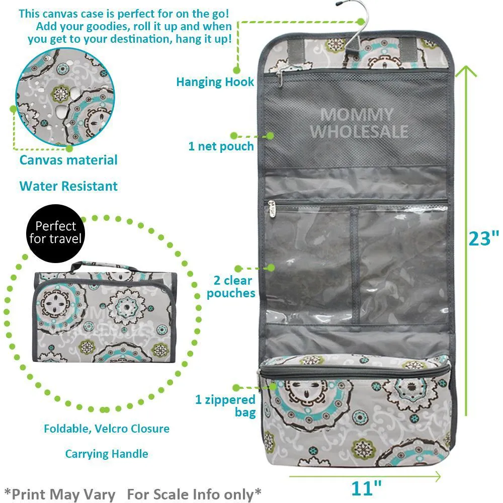 Silver Glitter NGIL Traveling Toiletry Bag