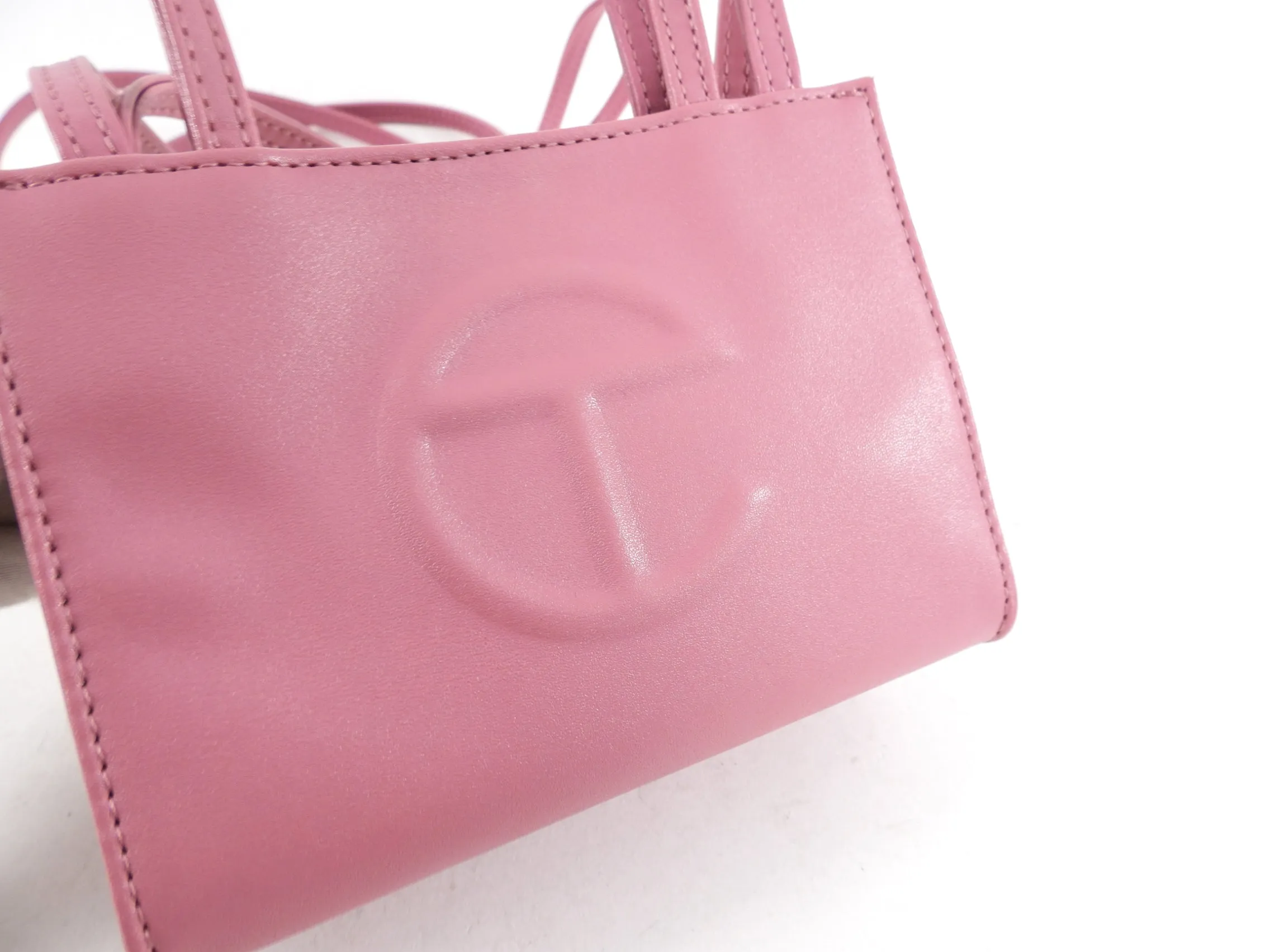 Telfar Quartz Pink Mini Two-Way Crossbody Bag