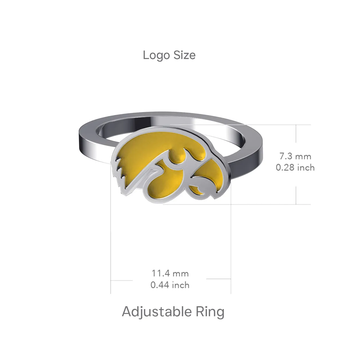 University of Iowa Bypass Ring - Enamel