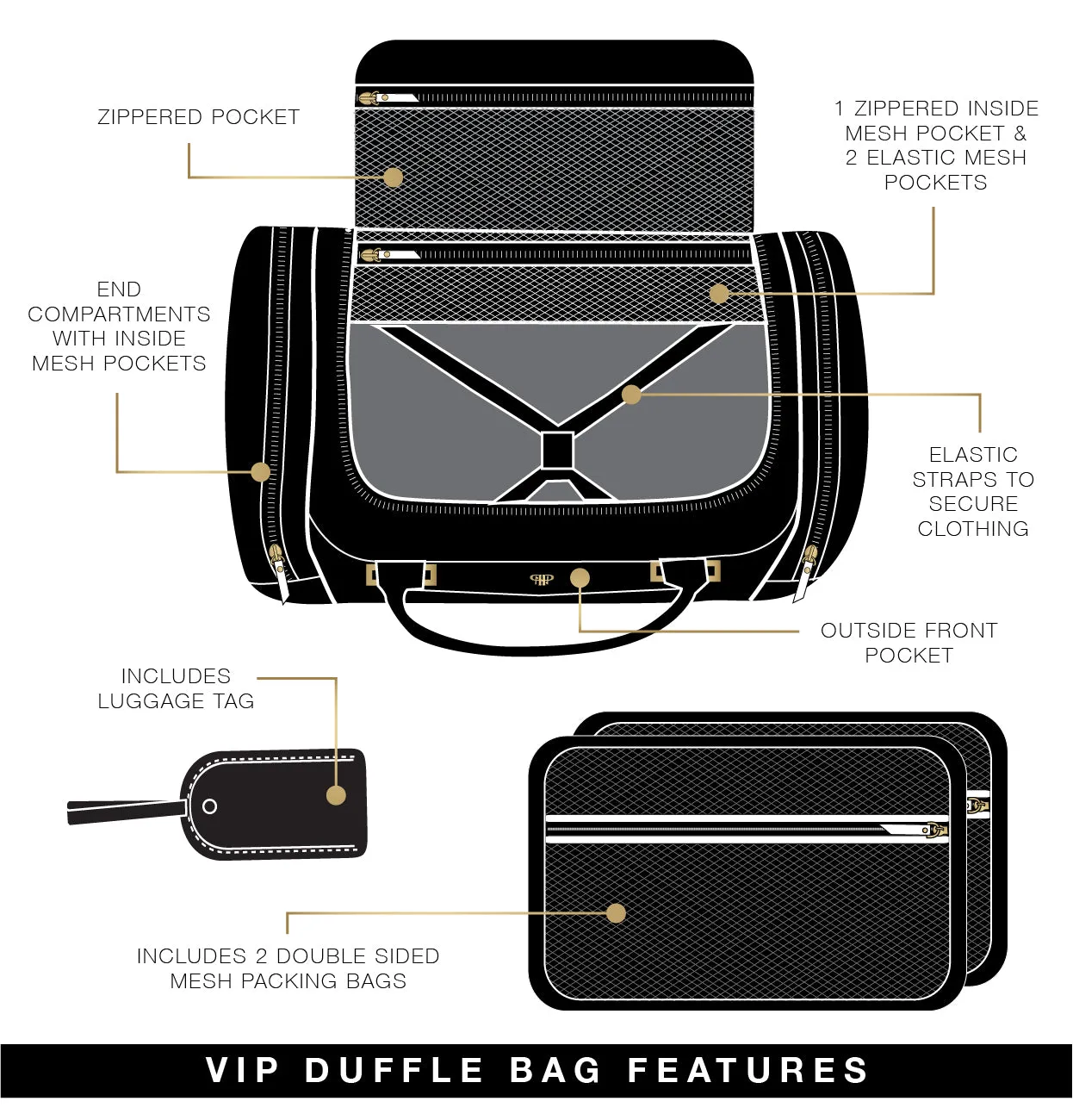 VIP Duffel Bag - Timeless Quilted