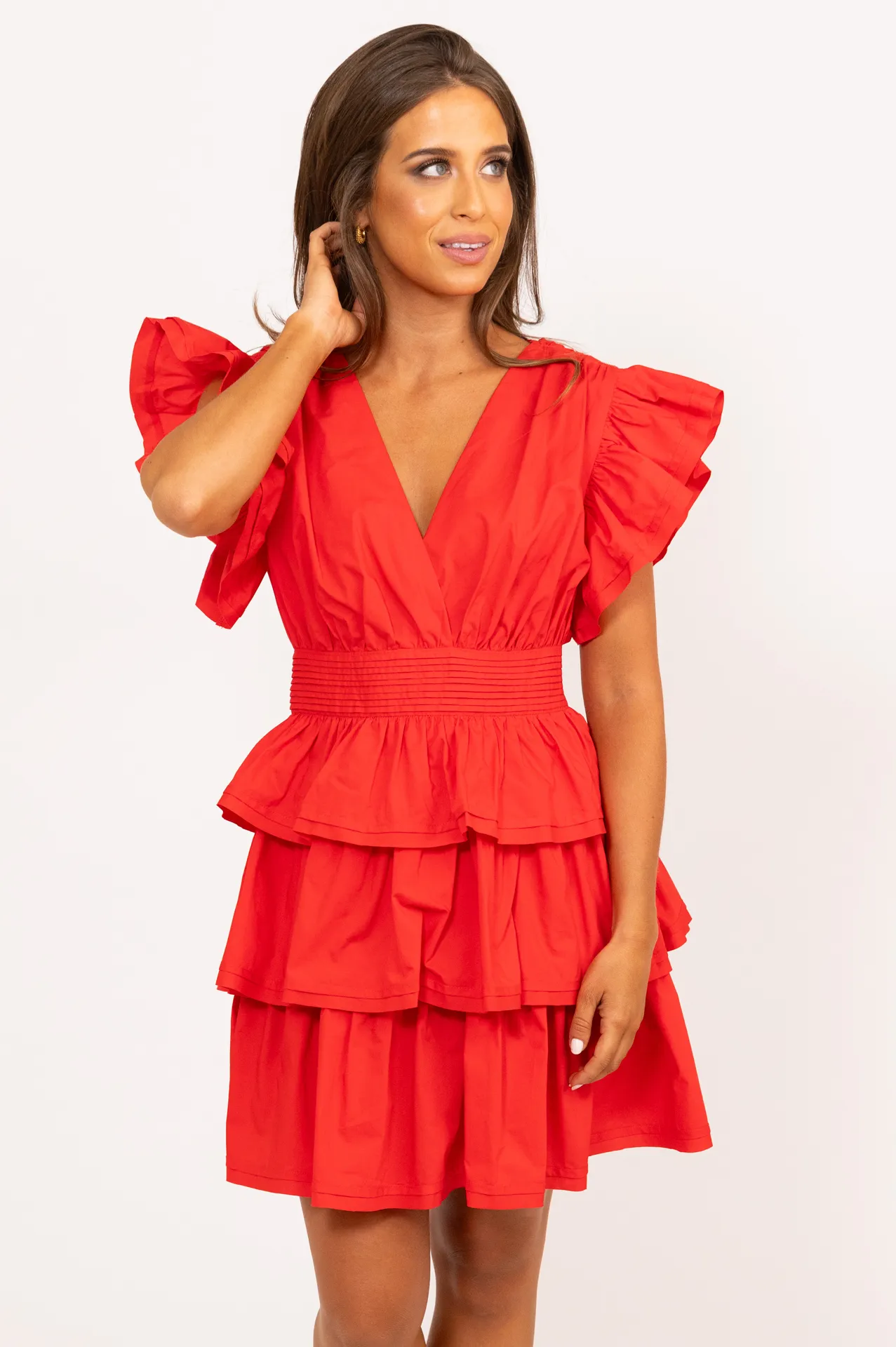 Wrap Ruffle Dress